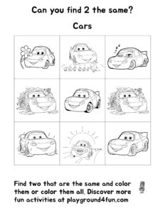 Can you find 2 the same? Cars