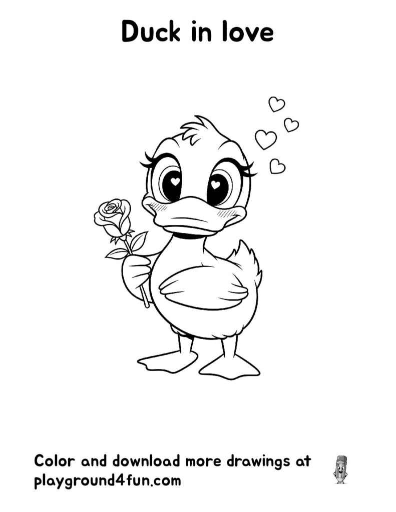 Duck in love