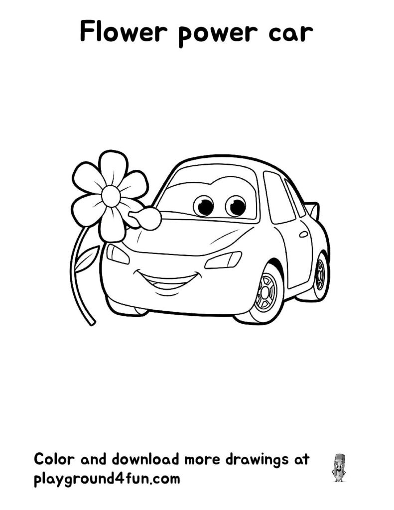 Flower Power Car