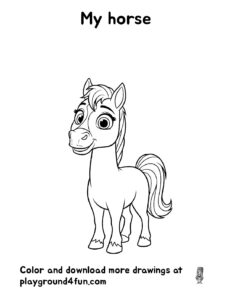 Coloring pages: My horse pdf