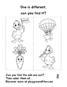 One is different, can you find it? (10)