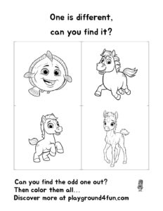 One is different, can you find it? (6)