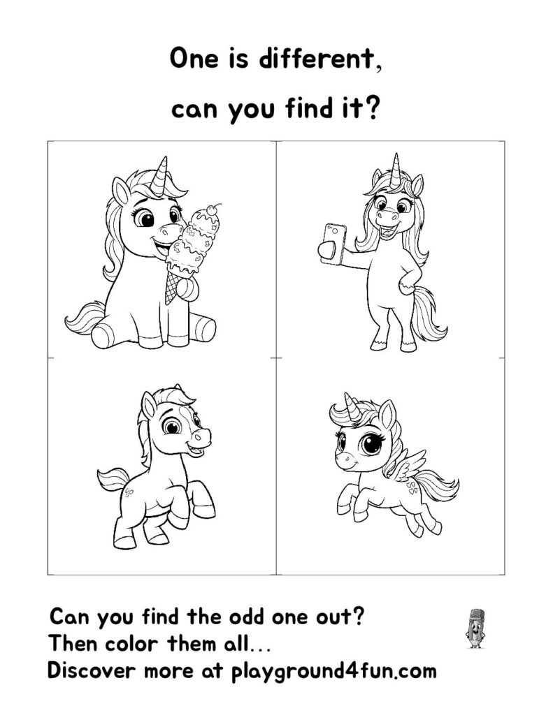 One is different, can you find it? (7)