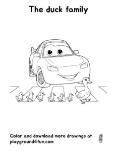 Coloring pages: The duck family pdf
