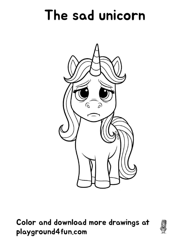 The sad unicorn
