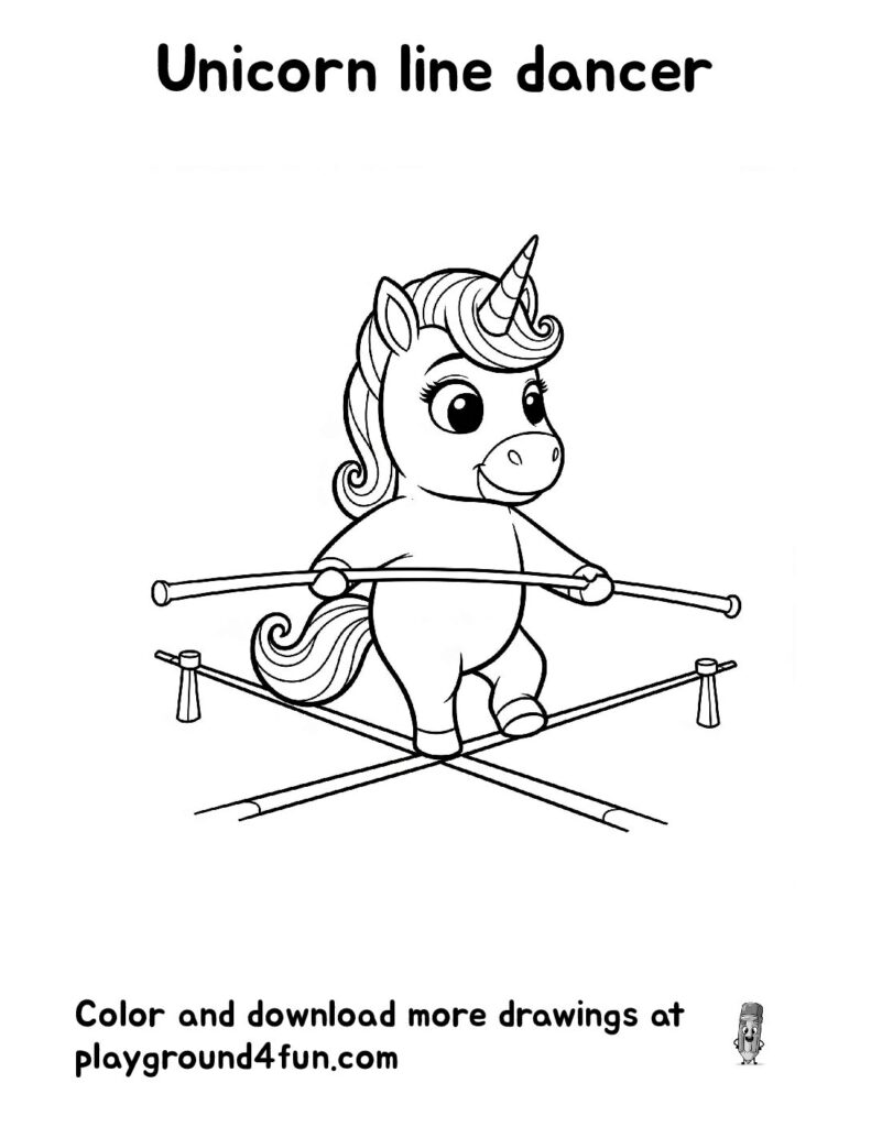 Unicorn line dancer