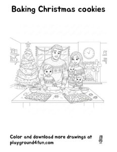 Baking Christmas Cookies