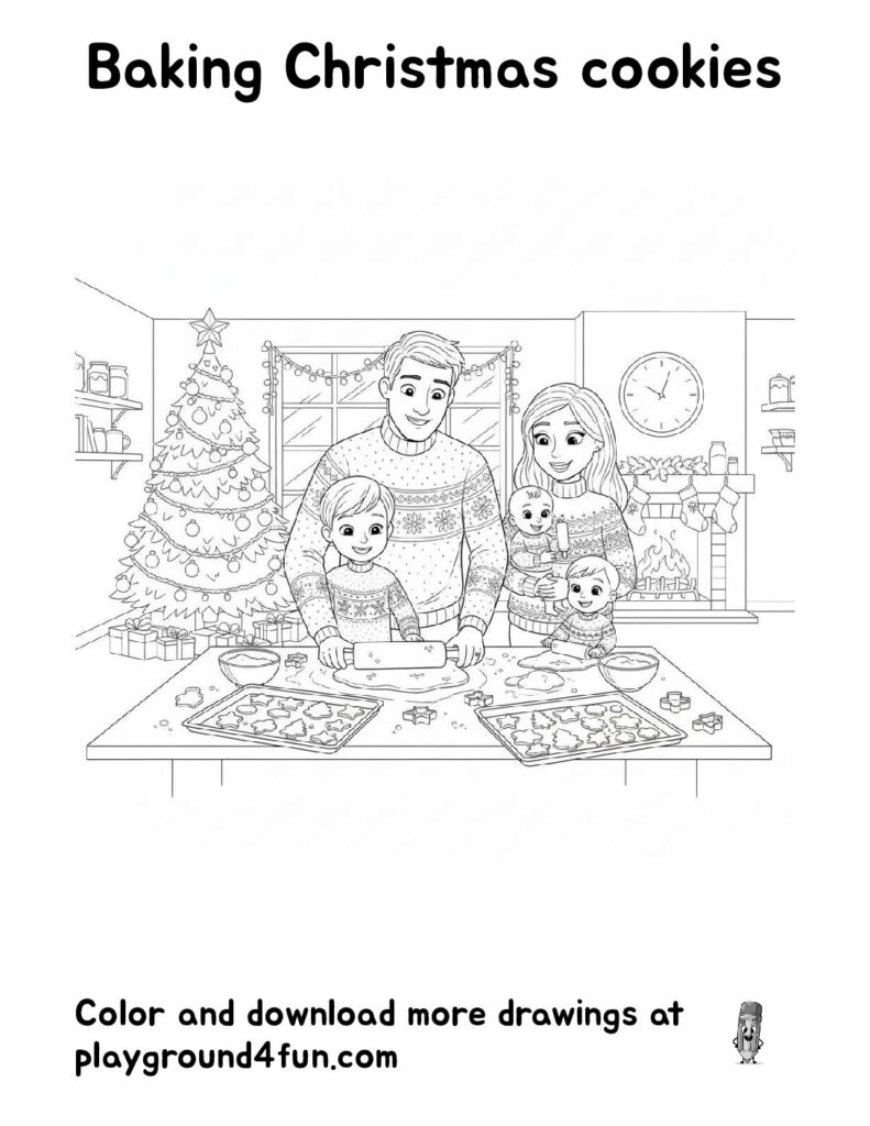 Baking Christmas Cookies