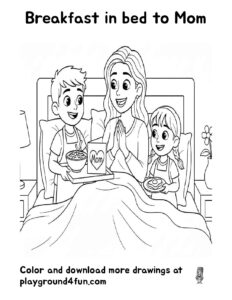 Breakfast in bed to Mom