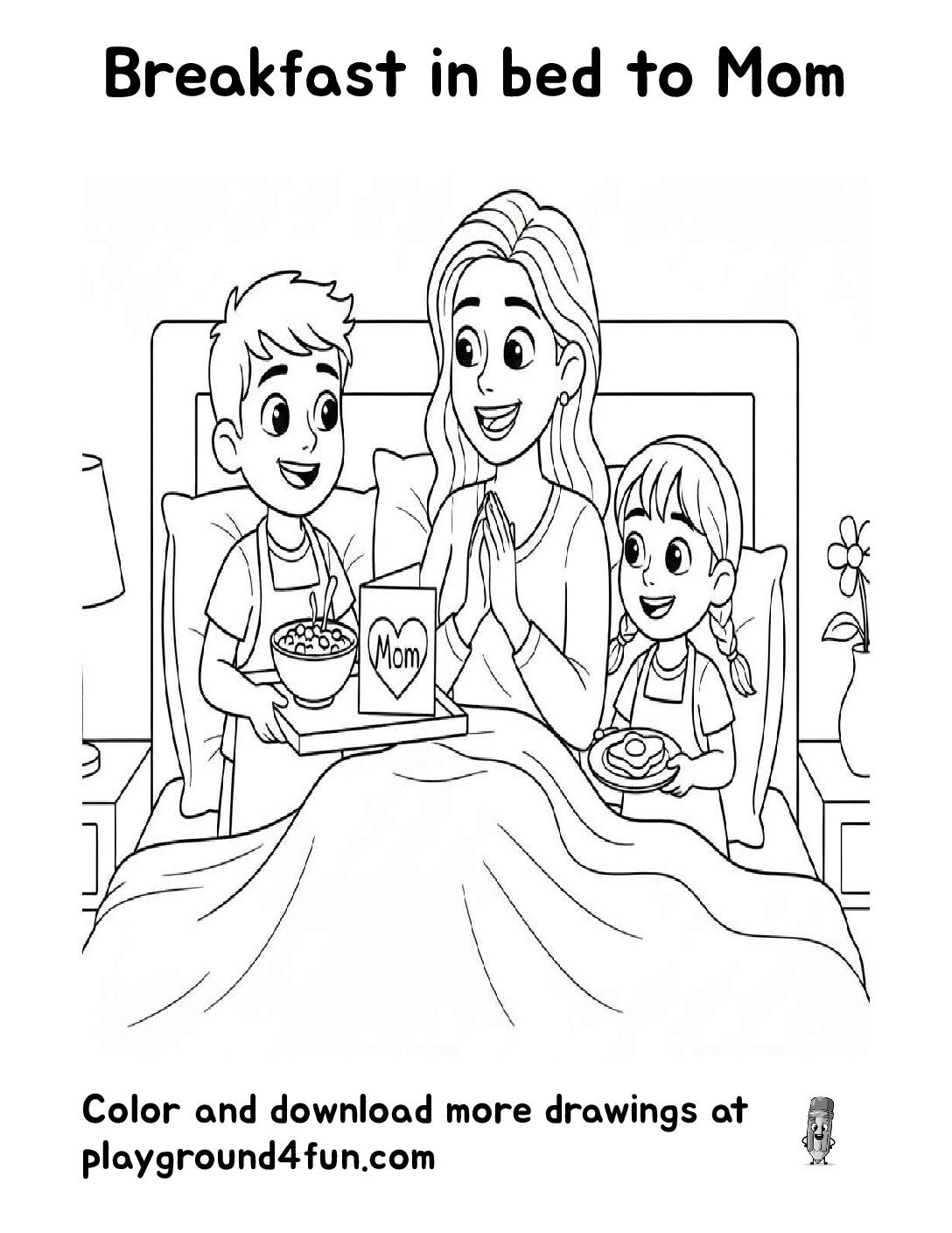 Breakfast in bed to Mom