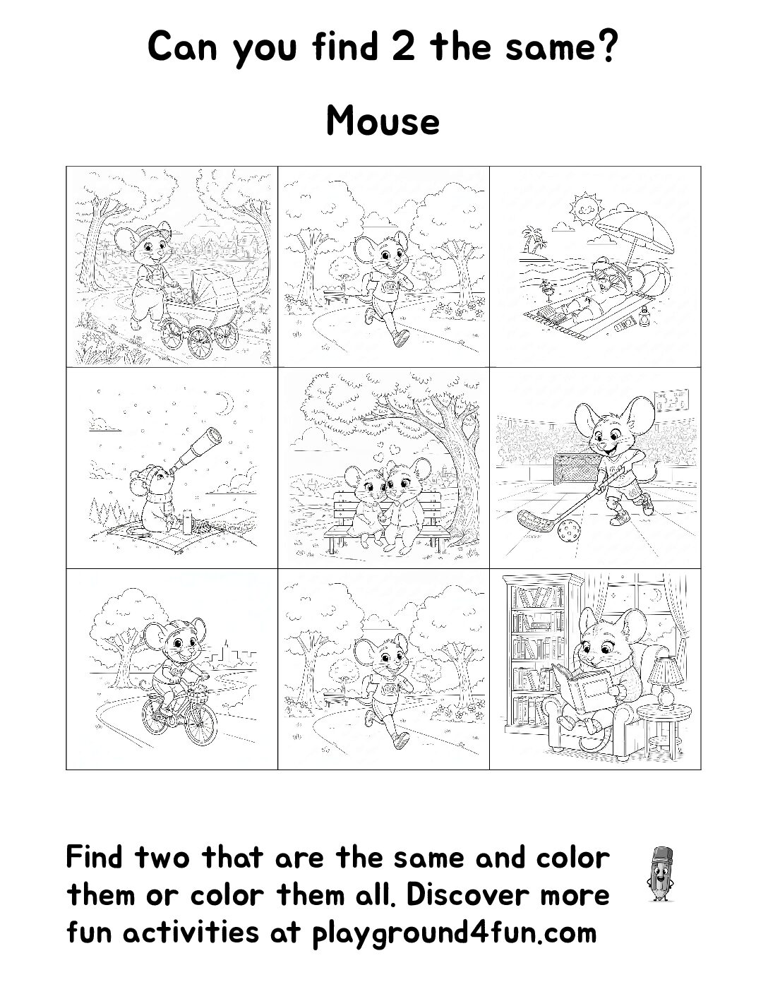Can you find 2 the same – Mouse
