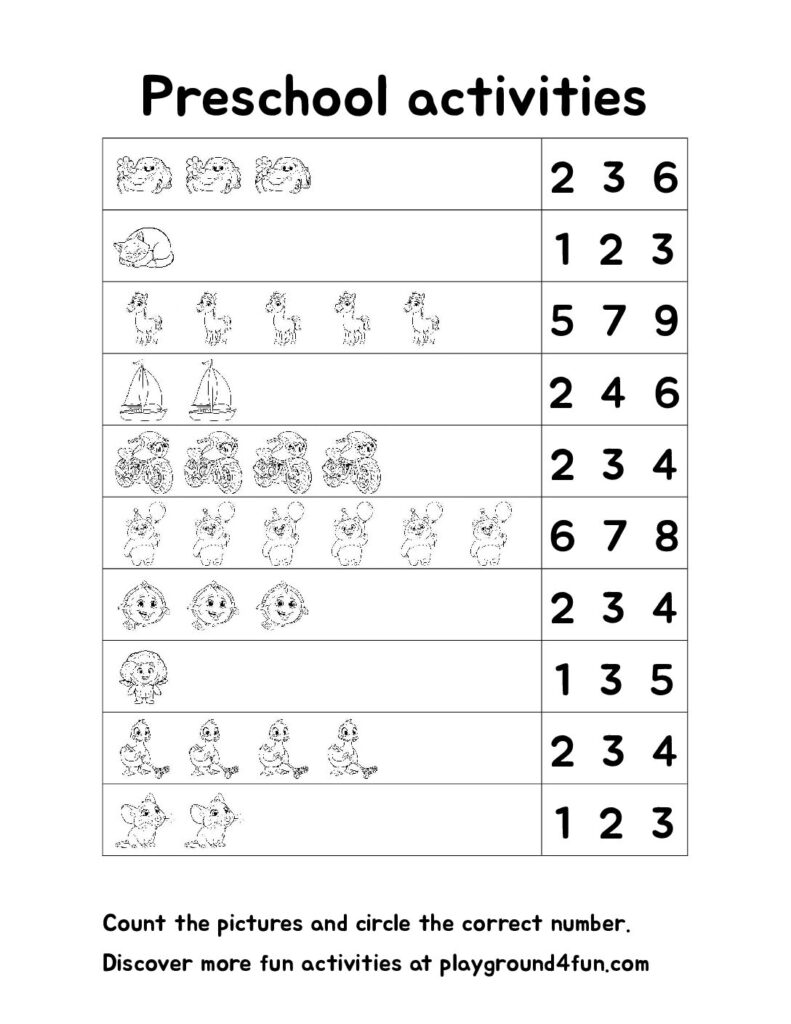 Circle the correct number – #2