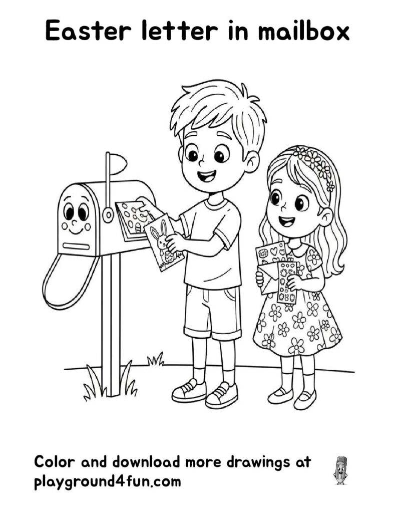 Easter letter in Mailbox