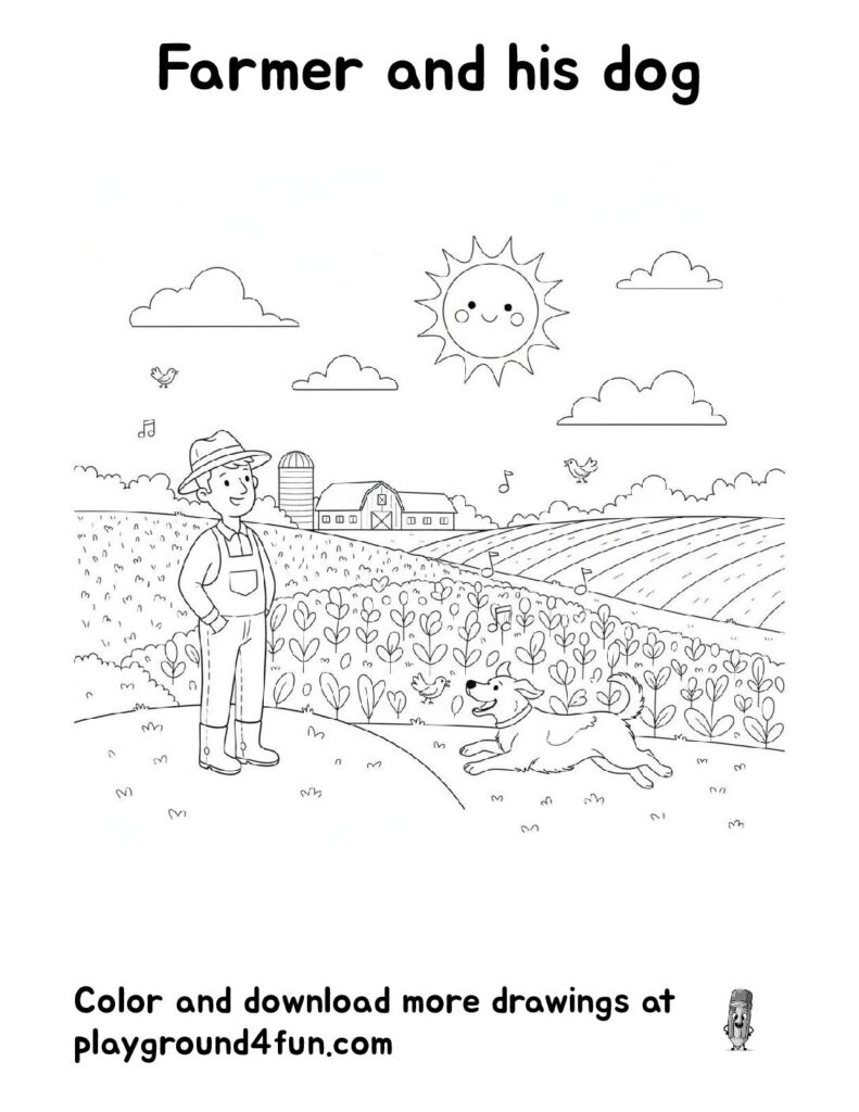 Farmer and his Dog