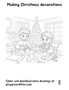 Making Christmas Decorations