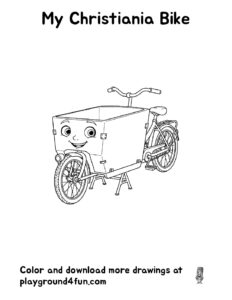 Coloring pages: My Christiania Bike pdf