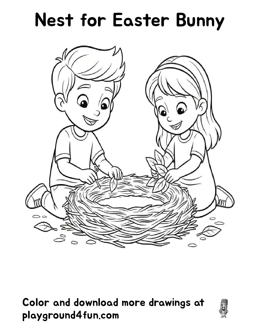 Nest for Easter Bunny