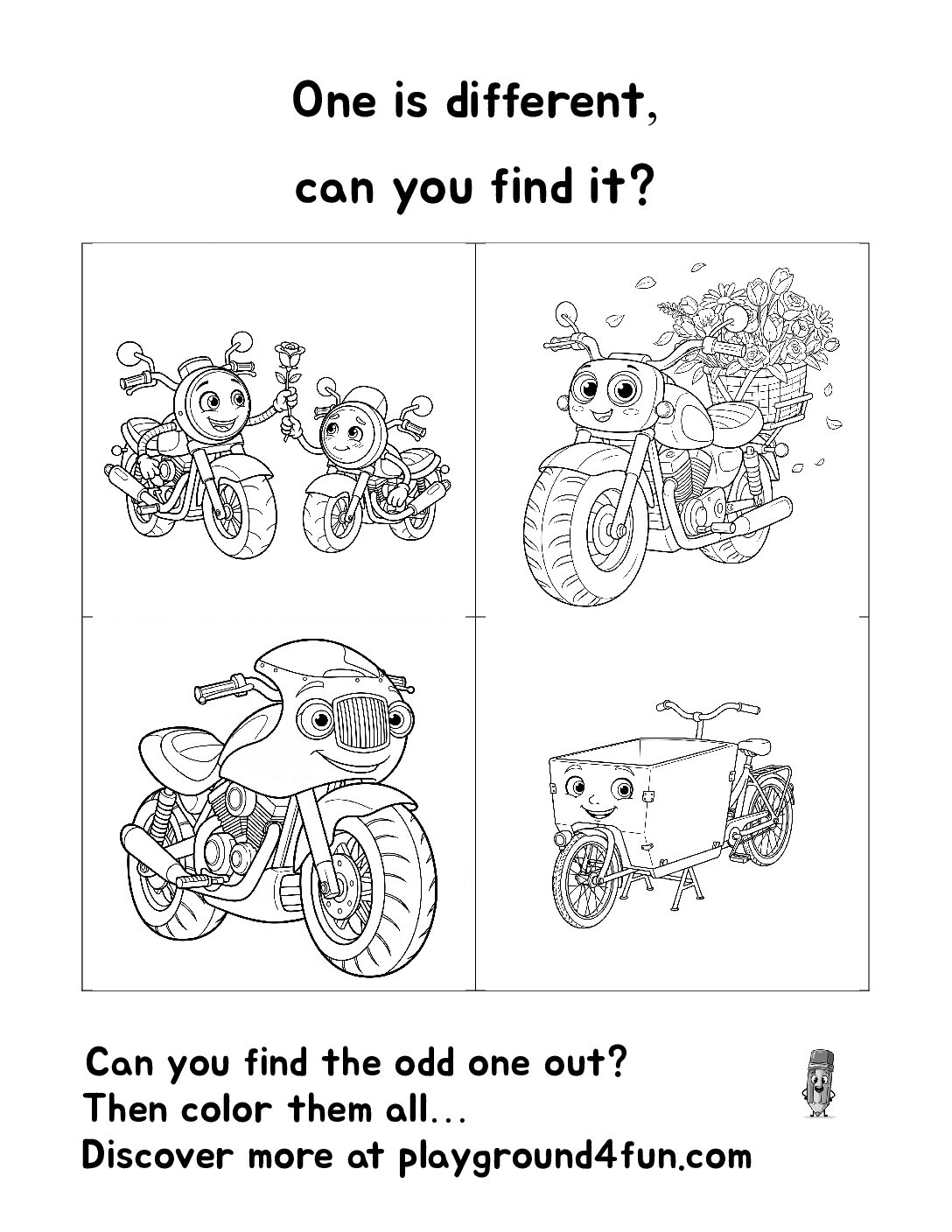 One is different, can you find it? (16)