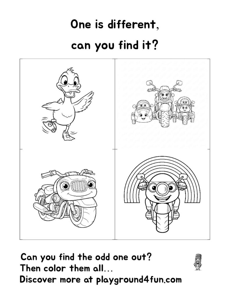 One is different, can you find it? (17)