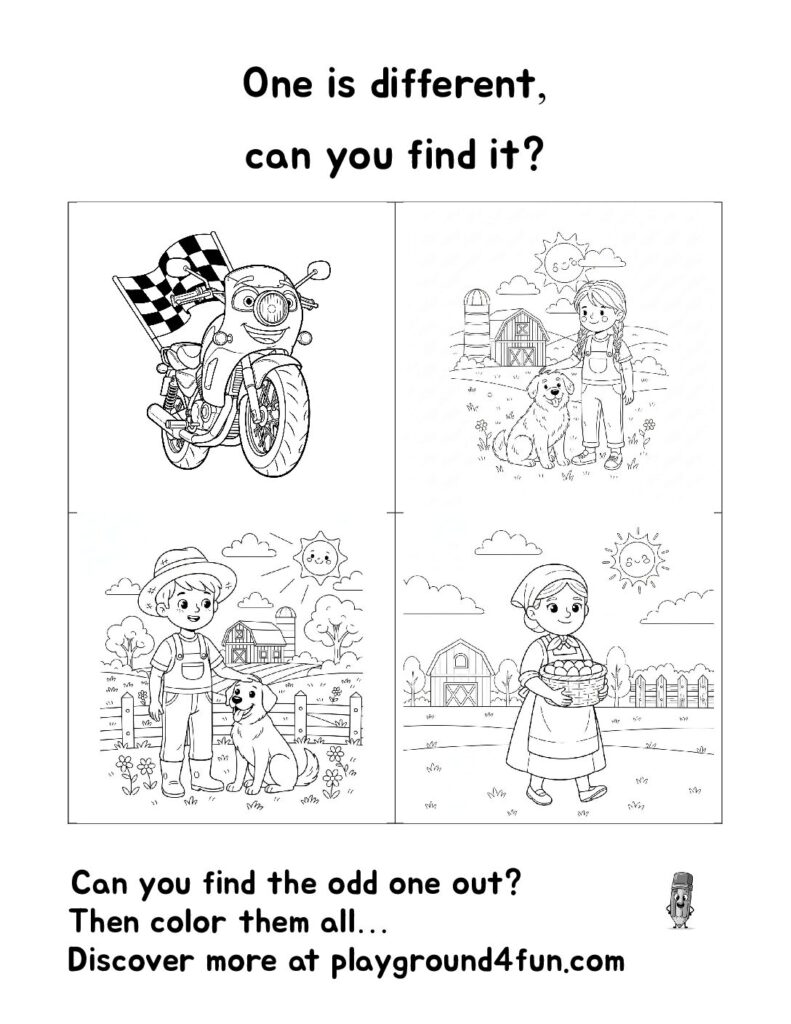 One is different, can you find it? (19)