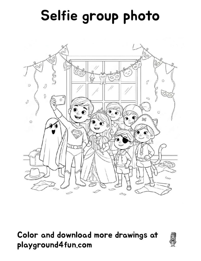 Selfie group photo