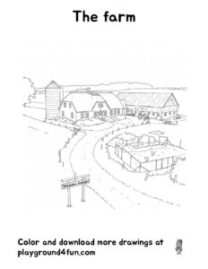 Coloring pages: The farm pdf