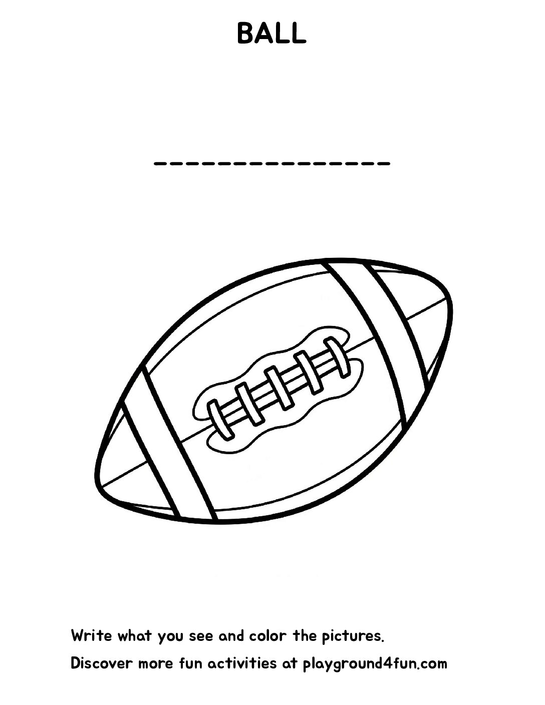 The first word – BALL