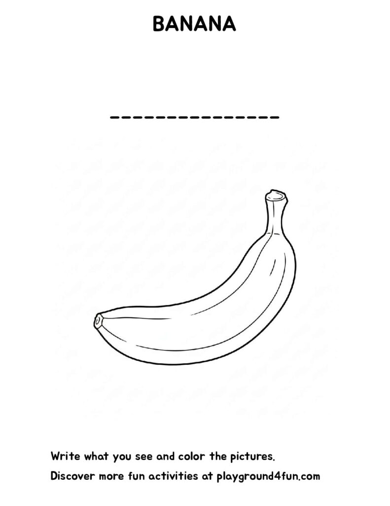 The first word – BANANA