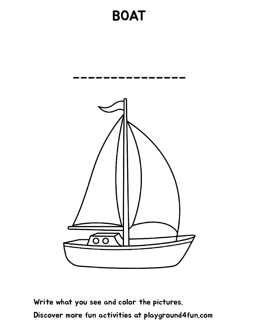 The first word – BOAT