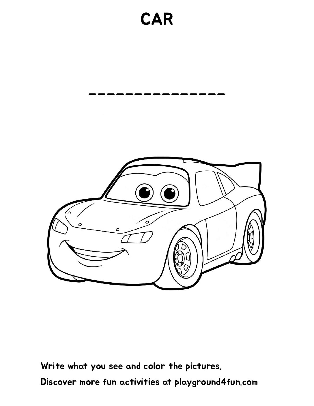 The first words – CAR