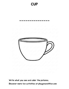 Coloring pages: The first words CUP pdf