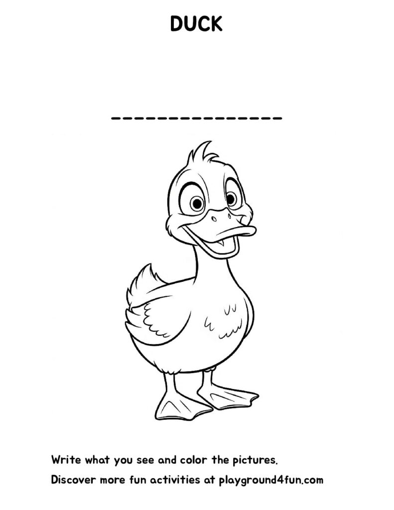 The first words – DUCK