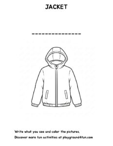 Coloring pages: The first words JACKET pdf