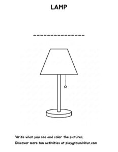 Coloring pages: The first words LAMP pdf