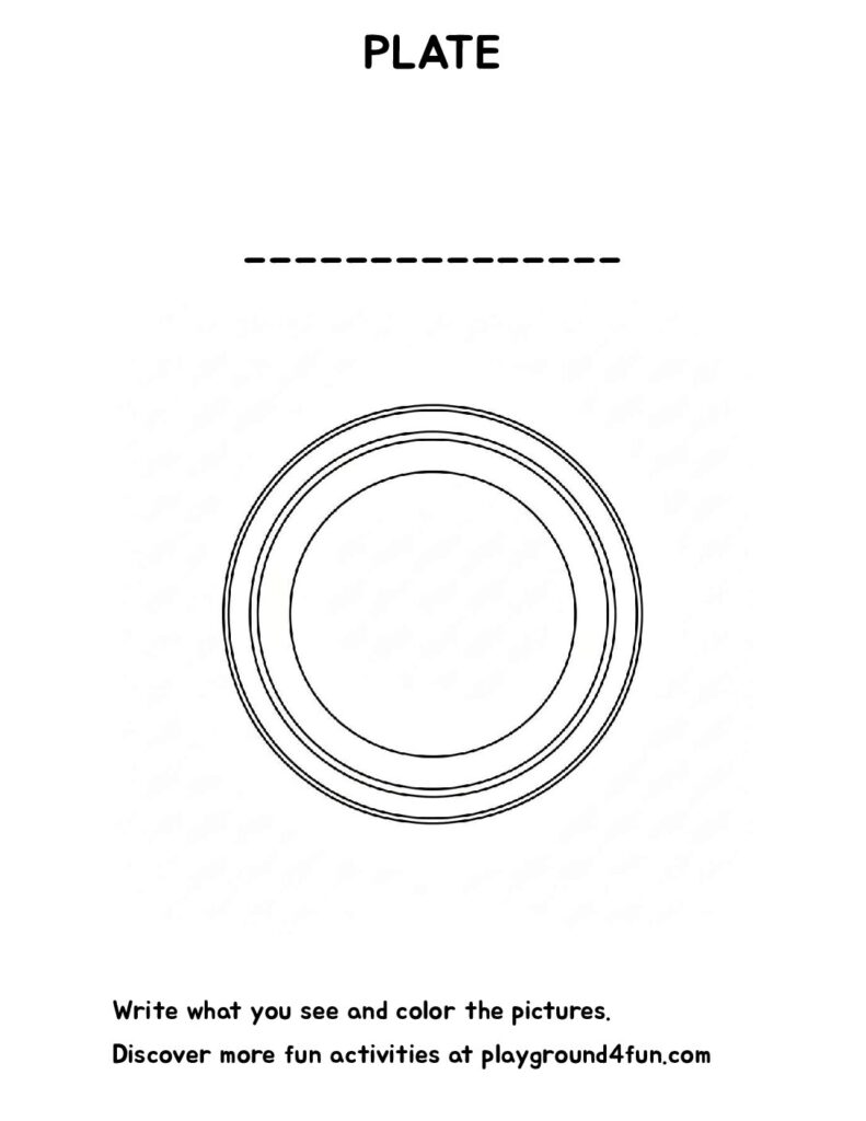 The first word – PLATE