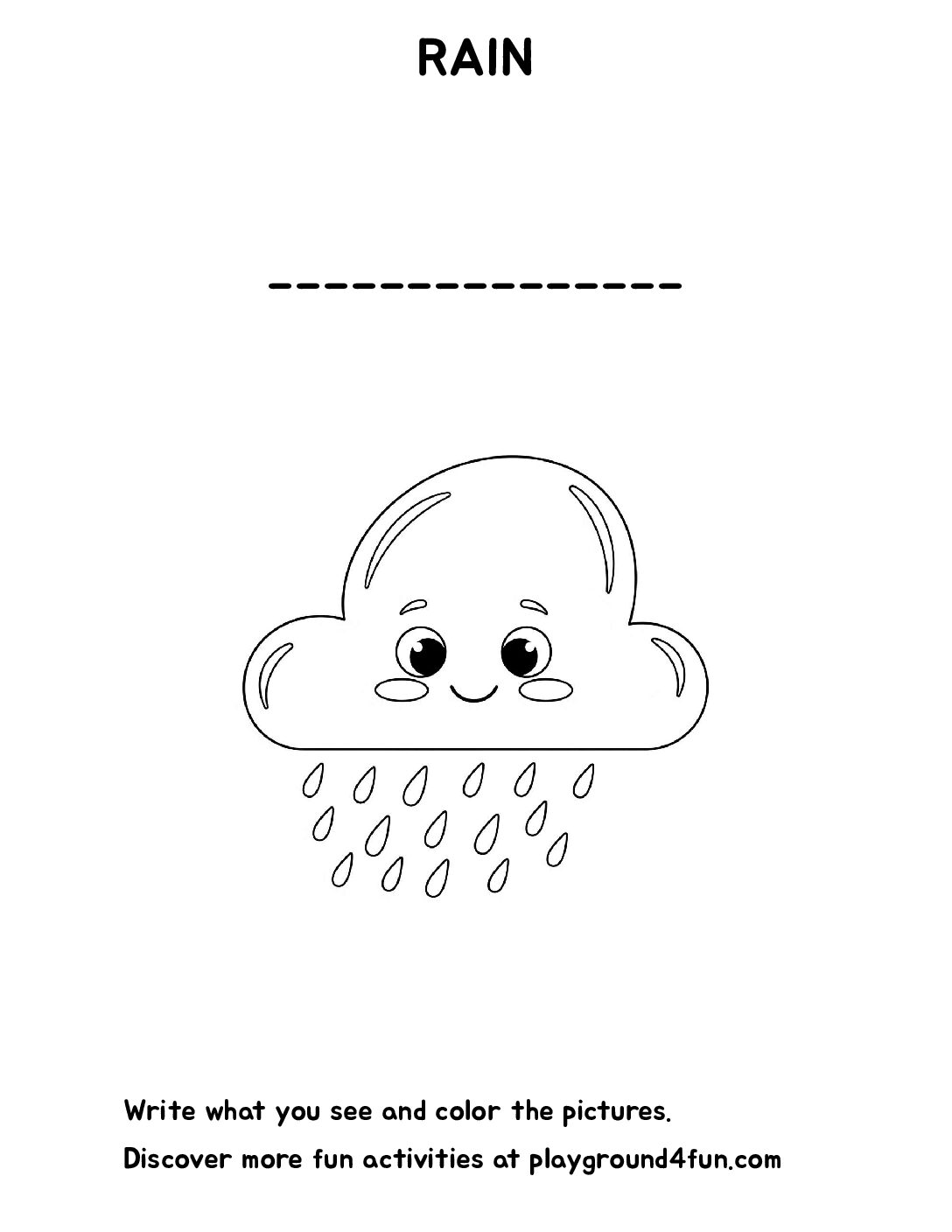 The first word – RAIN