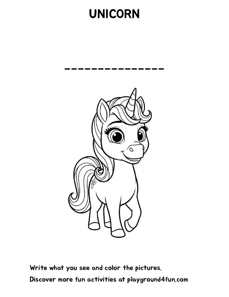 The first words – UNICORN