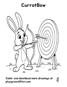 Coloring pages: CarrotBow pdf