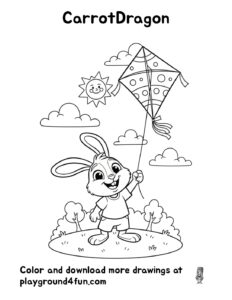 Coloring pages: CarrotDragon pdf