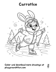 Coloring pages: CarrotIce pdf
