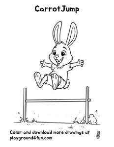 Coloring pages: CarrotJump pdf