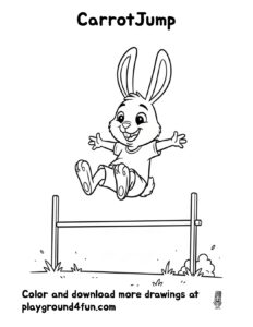 Coloring pages: CarrotJump preview