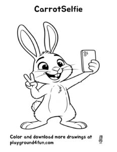 Coloring pages: CarrotSelfie pdf