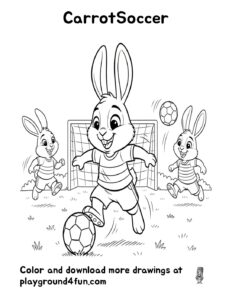 Coloring pages: CarrotSoccer pdf
