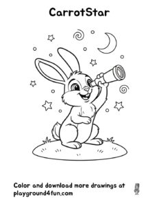 Coloring pages: CarrotStar pdf