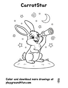 Coloring pages: CarrotStar preview