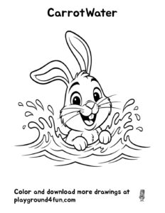 Coloring pages: CarrotWater pdf