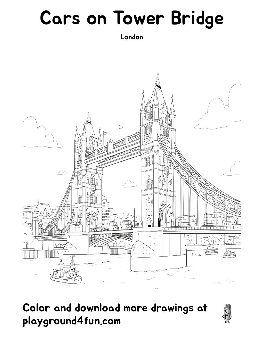 Cars on Tower Bridge