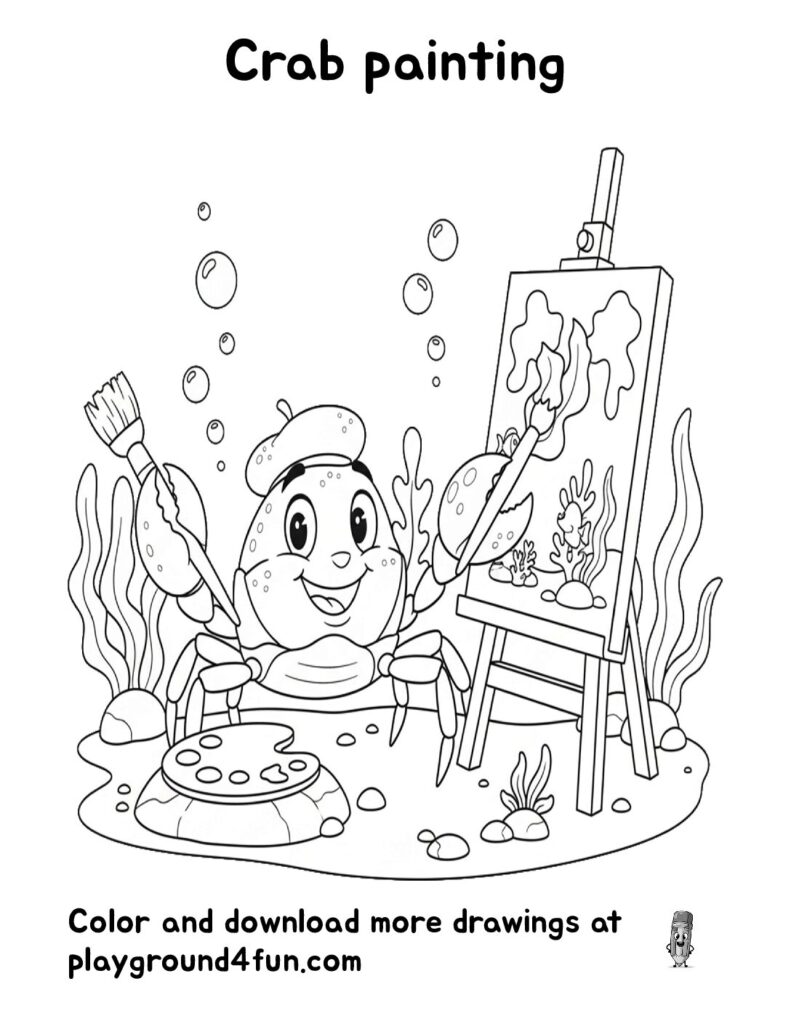 Crab painting
