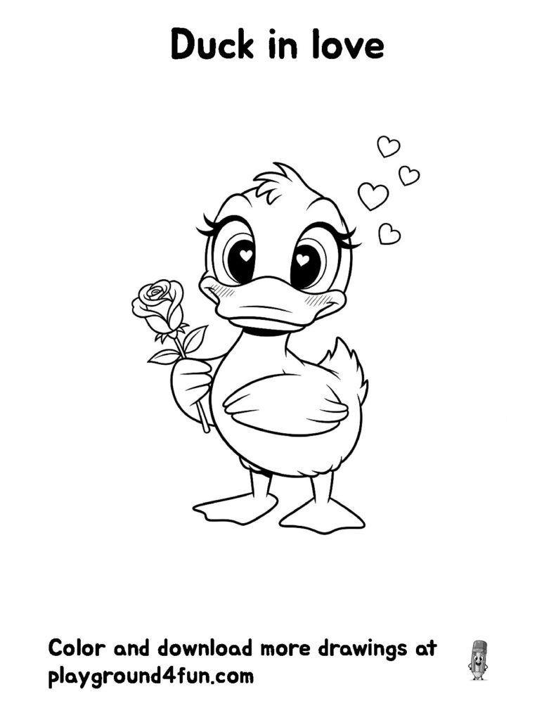 Duck color pages